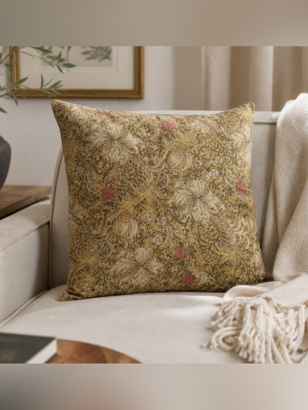 Zara Home Morris & Co Floral Cushion Cover 45x45 William Morris